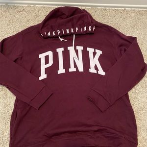 Burgundy pink hoodie